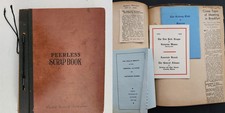 1930s antique SCRAPBOOK new york MRS WEBSTER F WILLIAMS hollis HISTORY EVENTS picture