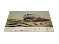 1906 PRR PENNSYLVANIA SPECIAL PASSENGER TRAIN USED POST CARD picture