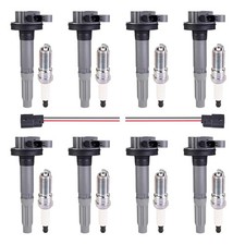 8Pcs Ignition Coil Pack Spark Plug & 2Pcs Wiring Harness for Mustang 11-15 | ... picture
