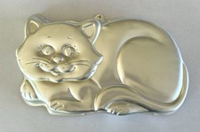 Wilton Aluminum Cake Pan Kitty Cat Vintage 1987 picture