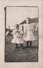 RPPC Children Girls Ansonia to Bradford Ohio Nick Coats Photo Postcard F45 picture