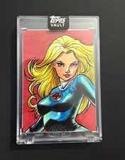 Topps 2026 Marvel Vault Premiere Sketches Invisible Woman Sketch Auto 1/1 picture