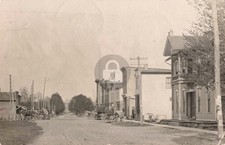 Street View Hanover MI Michigan 1907 RPPC Photo Postcard COPY picture