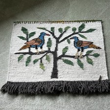 Handmade South African Wool Tapestry Birds Wall Hanging Folk Art picture