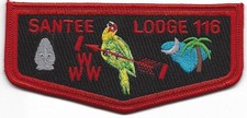 Santee Lodge 116 Flap S22 Brotherhood Issued 2006-2008 picture