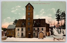 South Wolfboro New Hampshire~Blanket Mill~Tower & Ladders to Roof~Ice Falls~1908 picture