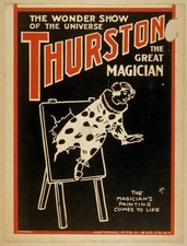 Photo:Thurston Great Magician Wonder Show of the Universe 1920s Poster picture