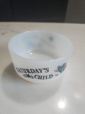 Vintage Fire King Satirday Child Cereal Bowl Excellent Condition  picture