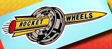 ROCKET WHEELS • Vintage Style Sticker • Decal  picture