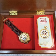 Disney Snow White Fossils Wrist Watch Collector Music Box Limited Ed. 59/500 picture