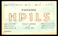 QSL Amateur Radio Panama HP1LS Stanley Lawrence 1948 - E655 picture