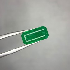 Natural Swat Emerald 3.60 Ct Vivid Green Emerald Cut Loose Gemstone  picture