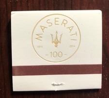 MASERATI 100th Anniversary Matchbook picture