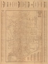 1915 Thurston Rare Map of Pasadena, South Pasadena, Altadena, and San Marino, CA picture