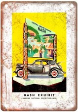 Vintage 1938 Nash Automobile Ad Retro Look Reproduction Metal Sign A3613 picture