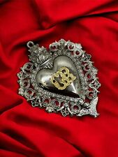Ex Sharp Vintage Heart Sacred Tattoo Vintage Chasing 3 1/2x2 13/16in picture