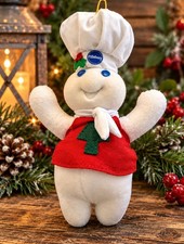 Vintage 1999 Pillsbury Doughboy Christmas Plush Ornament Kurt S Adler picture