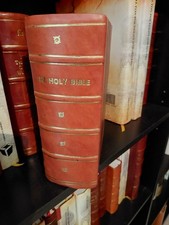 Holy Bible Baptist Publication Society 1912 JEHOVAH Watchtower research LEATHER picture