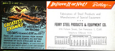 Other: Blotter Ripley's Believe it or Not Greatest Example Nov, Dec 1944, Jan 45 picture