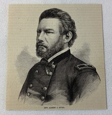 1878 magazine engraving ~ GENERAL ALBERT J MYER ~ US Army Signal Corps picture