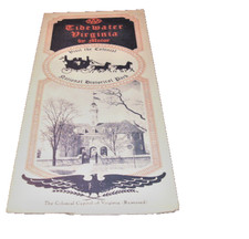 1952 AAA TIDEWATER VIRGINIA BY MOTOR COLONIAL CAPITAL OF VIRGINIA picture