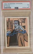 1964 Leaf Munsters Herman in Chain PSA 3 picture