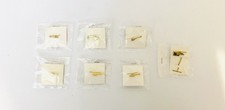 Lot Of 7 Vintage 1980's Bell Textron Gold Tone Helicopter Lapel Pins picture