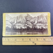 Yosemite Falls Stereoview John P. Soule 1871 California Yo-Semite Valley picture