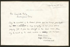HALL (THOMAS HENRY HALL) CAINE - AUTOGRAPH LETTER SIGNED 05/07/1910 picture