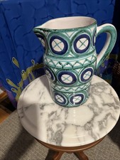 Robert Picault Mid-century Pitcher Beautiful Bold Colors picture