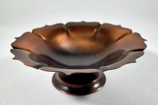 Vintage Copper-craft Guild Compote Pedestal Bowl Footed 6