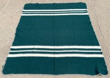 Wool Blanket Vintage Bolivia South American Reversible 79x68 Textiles Forno SA picture