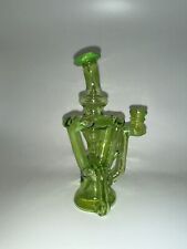 Full Color Quad Split Drain Recycler Rig Hateraide Green picture
