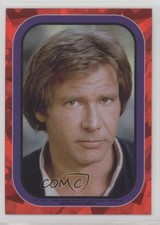 2023 Topps Chrome Sapphire Star Wars ROTJ Sticker Reprints Han Solo #8 02ro picture