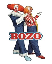 Bozo The Clown and Cookie Children Circus Show Nostalgia Water Resistant Sticker picture