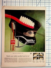 1951 Dr. West's Miracle-Tuft Toothbrush New York Central Conductor Ad picture