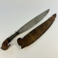 1890s-1910s Antique 16 In Blade Moro Filipino Philippine BARONG  Sword Scabbard picture