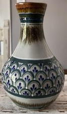 Erandi Tonala Mexican art pottery vase with hand-painted motifs. picture