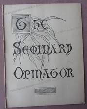 Original 1891 SEMINARY OPINATOR Student Newspaper Wyoming Seminary Kingston PA picture