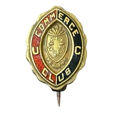 Vintage University Of Canterbury U C Commerce Club Lapel Pin Ucom New Zealand UC picture