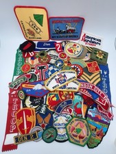 Huge Lot Vintage boy scout patches picture