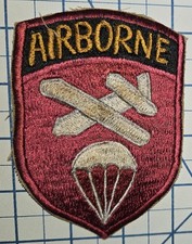 Large WW2 AIRBORNE COMMAND Glider Shoulder Cloth Patch US Army Paratrooper WWII picture