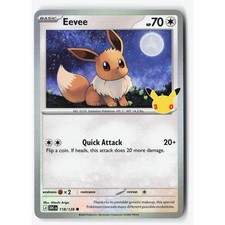Pokemon Eevee [Holofoil] ME: 30th Celebration 118/128 picture