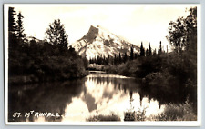 RPPC Real Photo Postcard - Mount Rundle Mountain Peak - Unposted picture