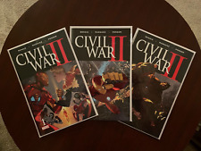 (Lot of 3 Comics) Civil War II #1 #2 #3 (Marvel 2016) Avengers David Marquez picture