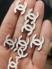 White  Logo Buttons, 10 Buttons,  17mm picture