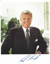 Ted Kennedy Senator REAL hand SIGNED Autographed 8x10