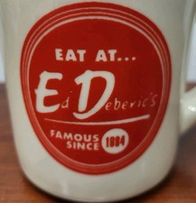 Ed Debevic's EAT AT ED's Heavy Diner Coffee Mug FAMOUS SINCE 1984 Tuxton picture