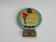 Vintage Car Grill Badge Sign Rolls-Royce Enthusiasts Club Malaysia Tour Emblem picture