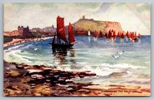 Scarborough South Bay Oilette Postcard - Frank Reynolds Art by Raphael Tuck picture